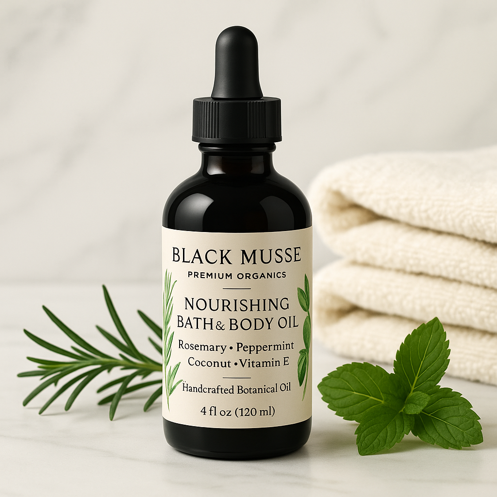 Deep Nourishment Bath & Body Oil – Rosemary & Peppermint