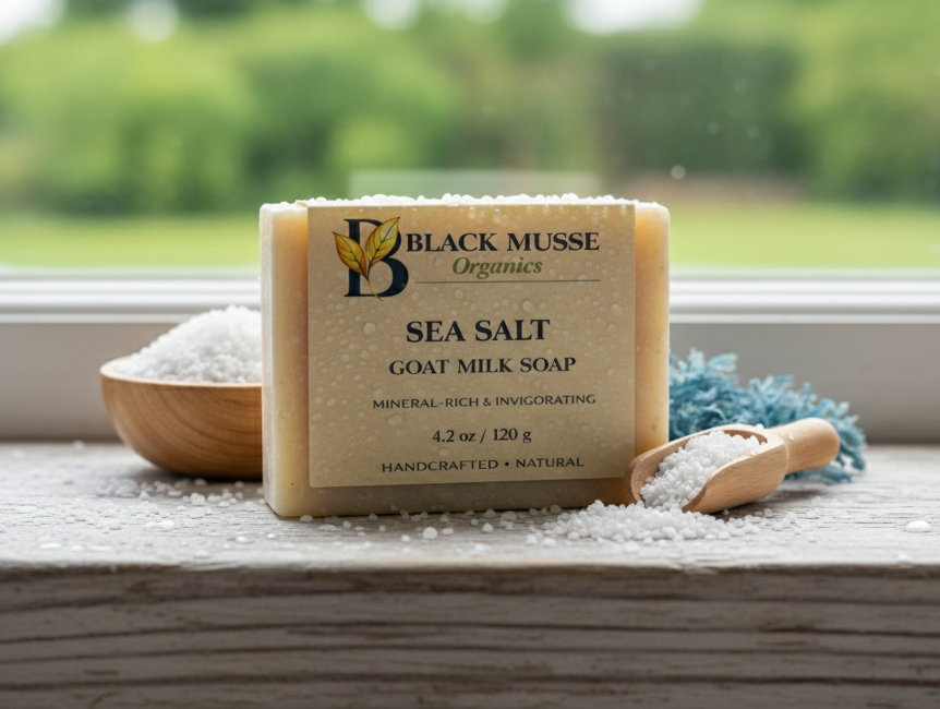 Sea Salt Infused Oil Bar – Goat Milk Soap (Pack of 3)