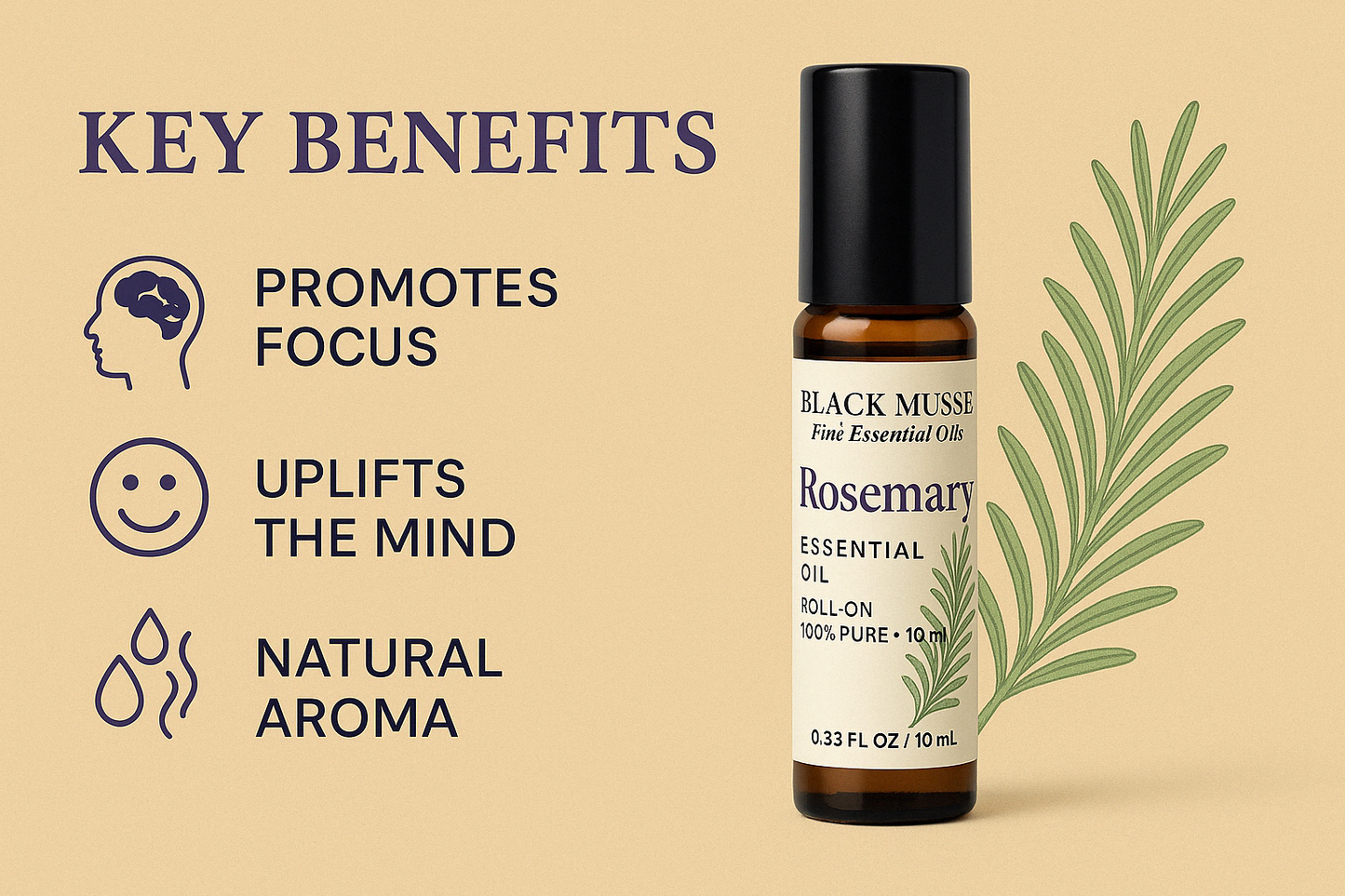 Poor focus or weak hair roots? Stimulate clarity and scalp vitality | Rosemary Botanical Blend