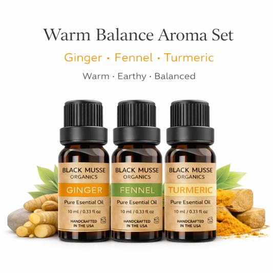 Warm Balance Essential Oil Set | Ginger Fennel Turmeric | 3×10 ml - Warm Aromas