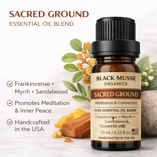 Sacred Ground Essential Oil Blend - 100% Pure Premium Grade, Undiluted Natural Therapeutic