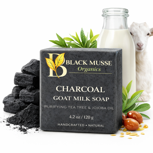 Charcoal Infused Oil Bar – Goat Milk Soap (Pack of 3)