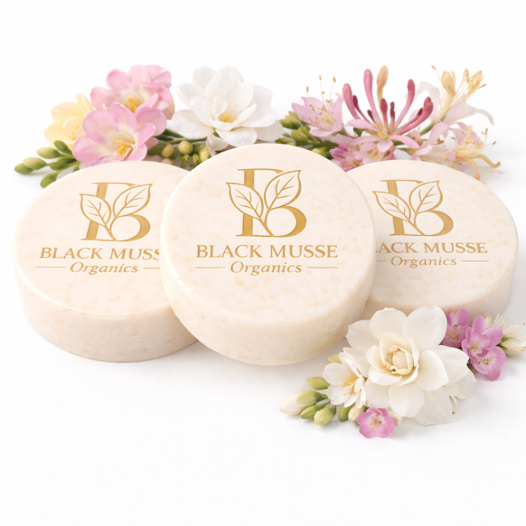 Blooming Flowers & Goat Milk Handcrafted Soap Bars - Set of 3 (12 oz)