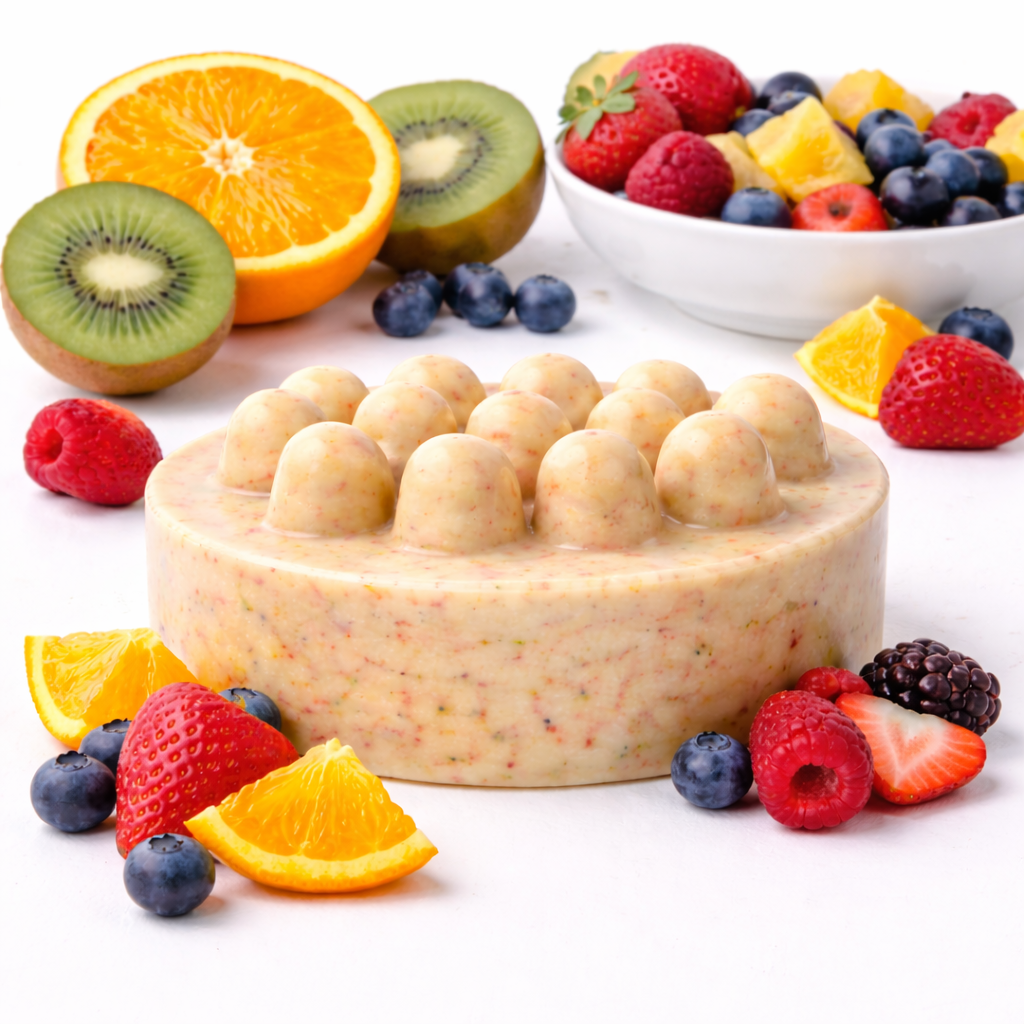 Fruit Carnival Shea Butter Handcrafted Soap Bars - Set of 3 (12 oz)