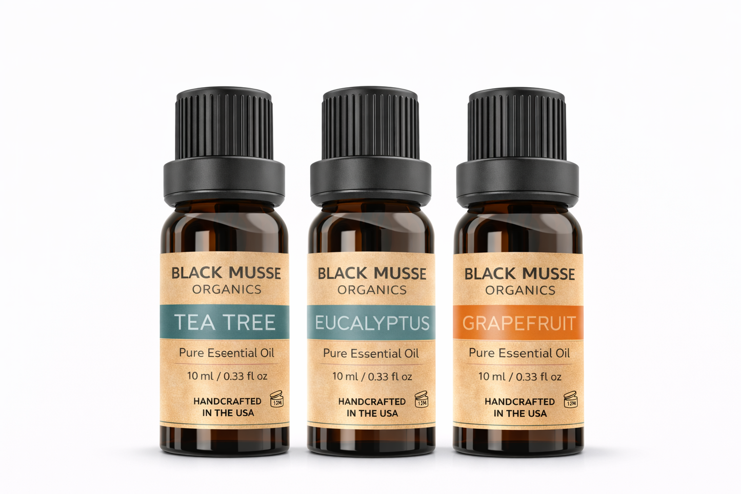 Immune Defense Aroma & Clean Home Set | Tea Tree Grapefruit Eucalyptus | 3×10 ml