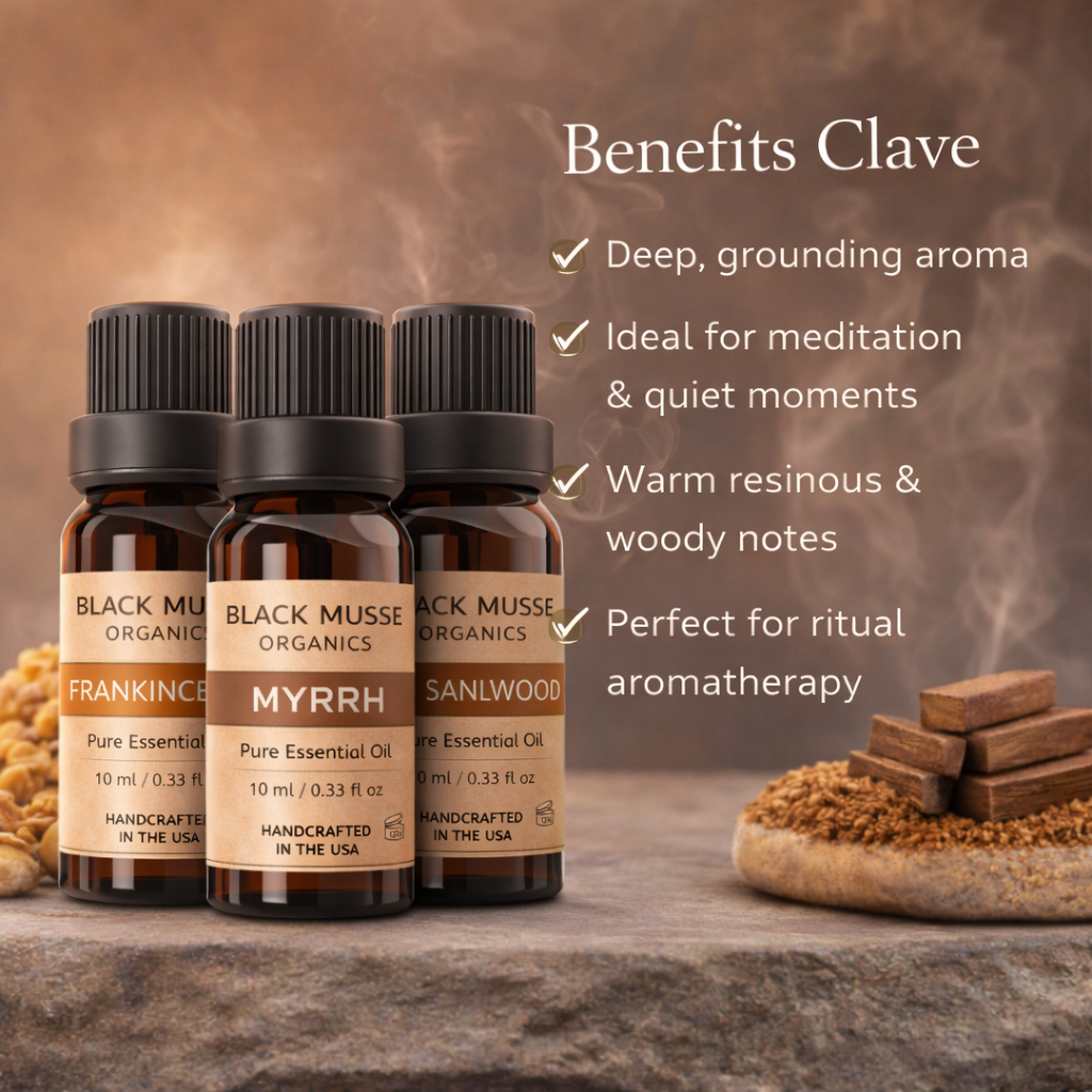 Grounding Ritual Essential Oil Set | Frankincense Myrrh Sandalwood | 3×10 ml