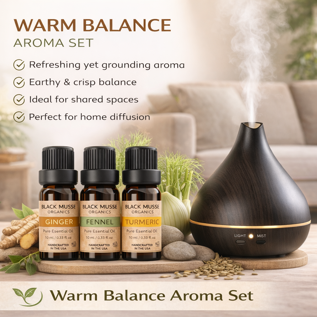 Warm Balance Essential Oil Set | Ginger Fennel Turmeric | 3×10 ml - Warm Aromas