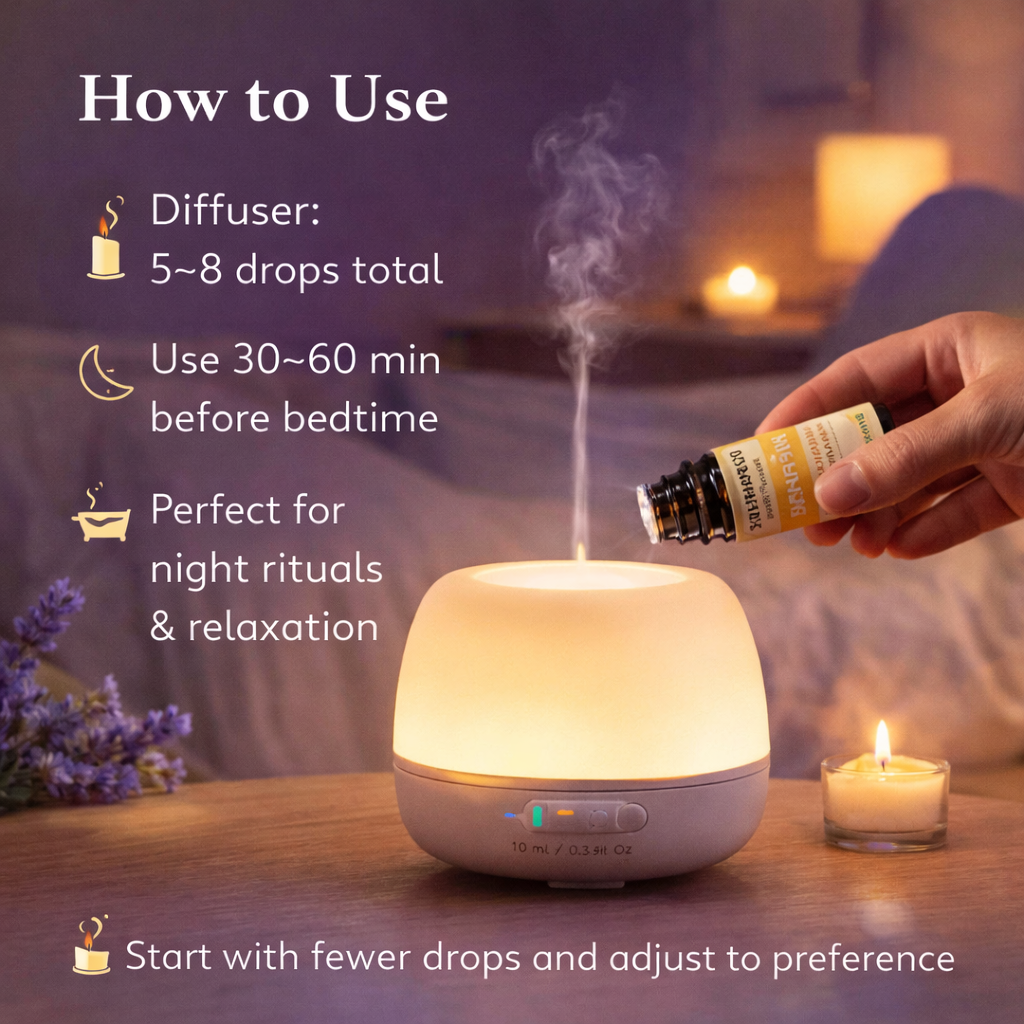 Relax & Sleep Calm Essential Oil Set | Lavender Chamomile Frankincense | 3×10 ml