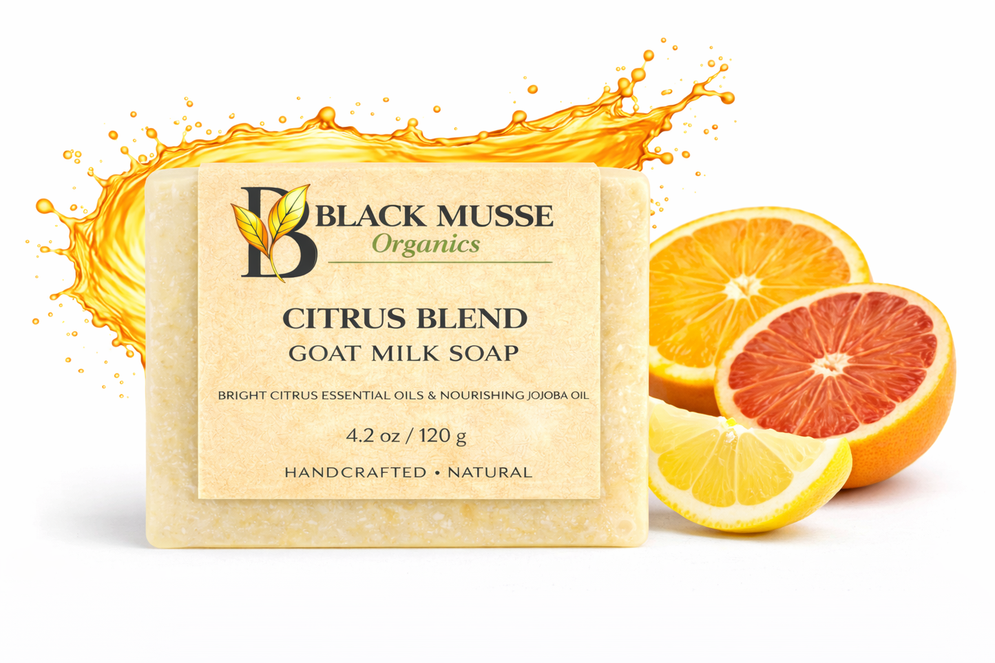 Citrus Blend Infused Oil Bar – Goat Milk Soap (Pack of 3)