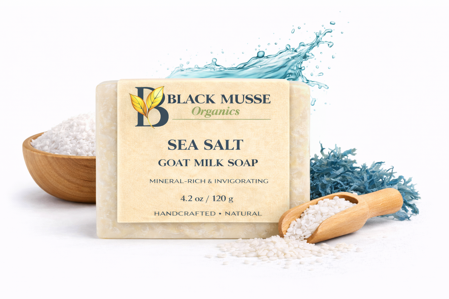 Sea Salt Infused Oil Bar – Goat Milk Soap (Pack of 3)