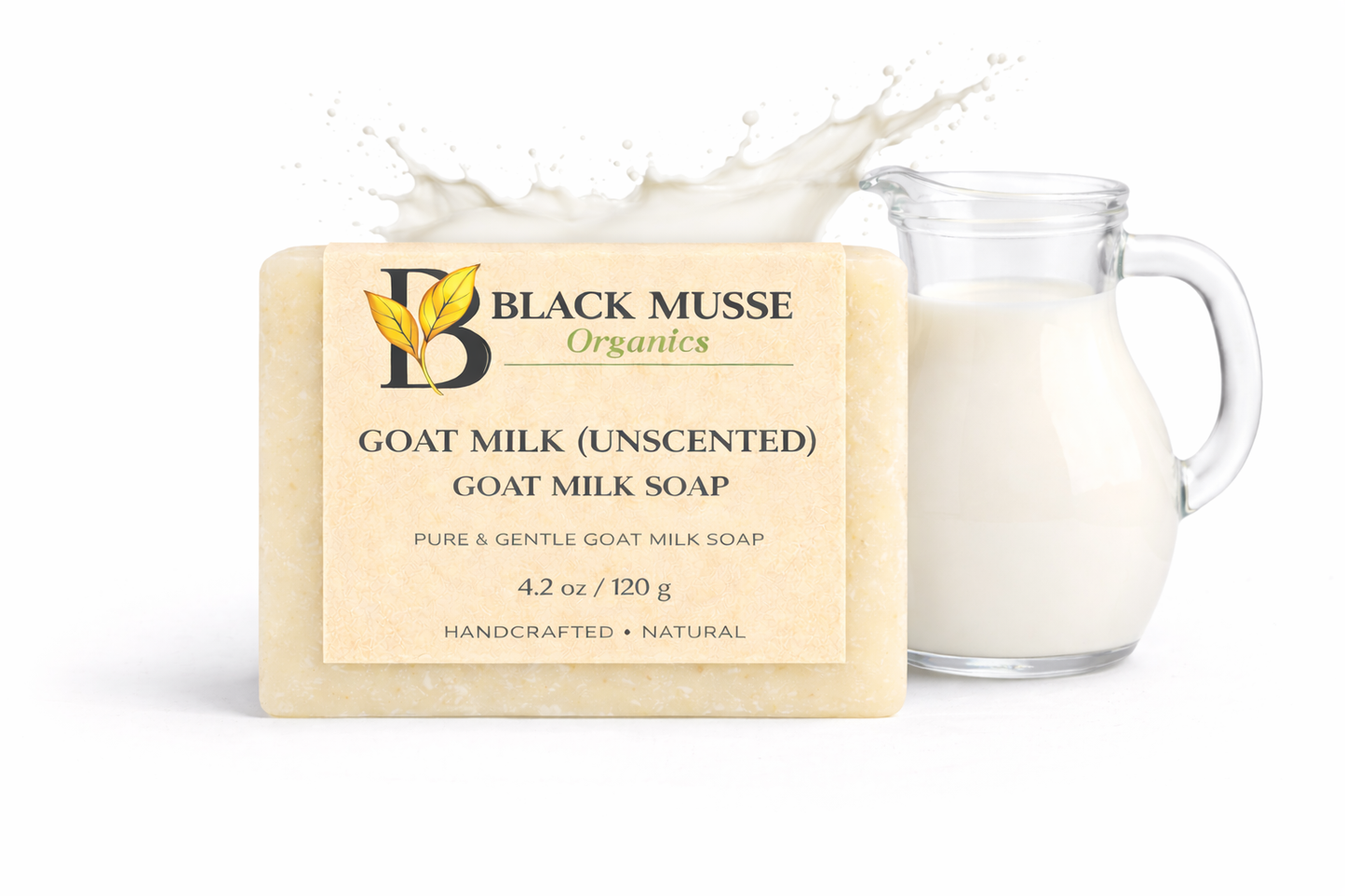 Pure Goat Milk Infused Oil Bar – Unscented Goat Milk Soap (Pack of 3)