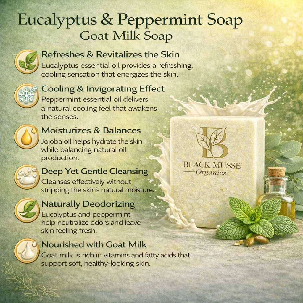 Eucalyptus Peppermint Infused Oil Bar – Goat Milk Soap (Pack of 3)