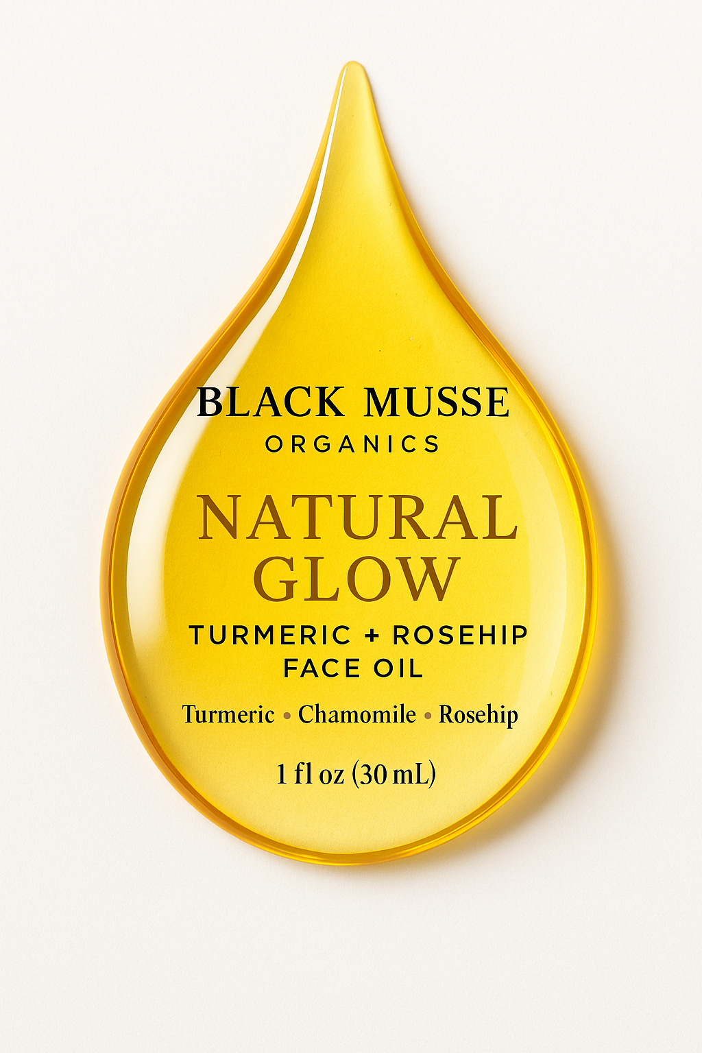 Turmeric & Rosehip Face Oil -Natural Glow Moisturizer