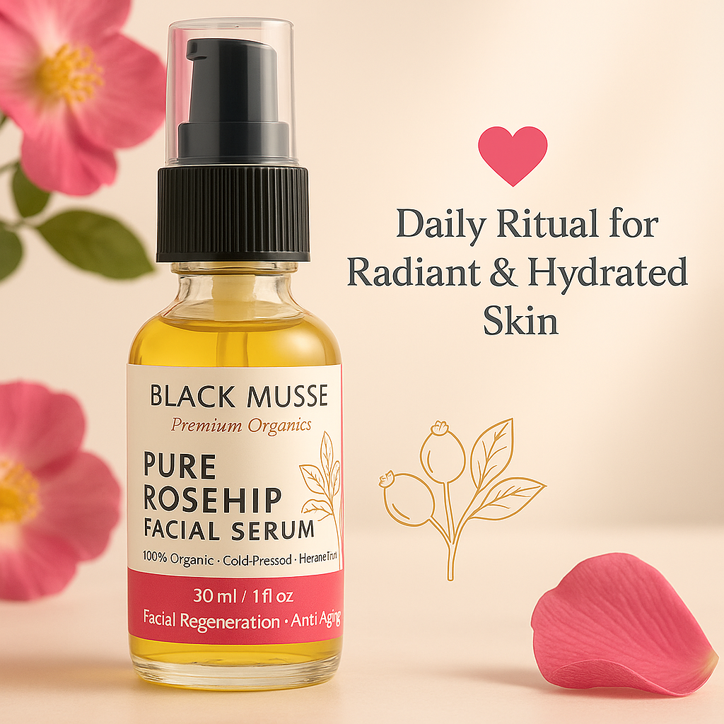Pure Rosehip Facial Serum – Hydrating Anti-Aging Facial Oil