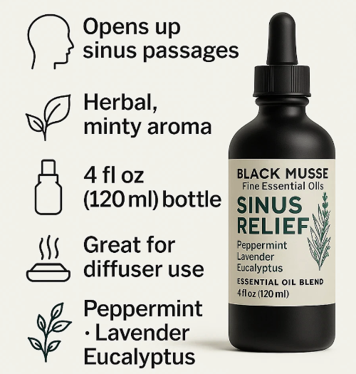 Sinus Relief – Herbal Aromatherapy Oil Blend